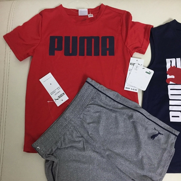 Puma boy active performance shorts set 0087 - Picture 4 of 7